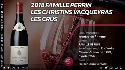 2018 FAMILLE PERRIN LES CHRISTINS VACQUEYRAS LES CRUS,