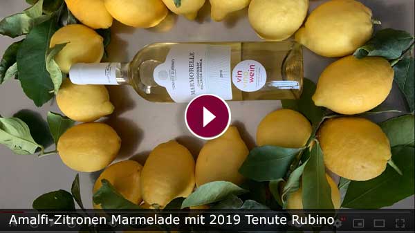 Amalfi-Zitronen Marmelade mit 2019 Tenute Rubino